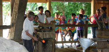 Glassblowing demonstration